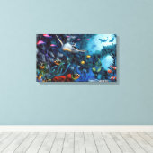 vis canvas afdruk (Insitu (Houten vloer))