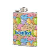 Vis cartoon hip flask heupfles (Links)