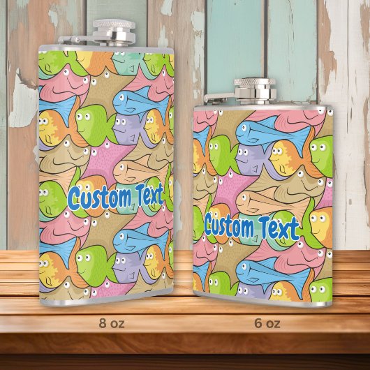 Vis cartoon hip flask heupfles