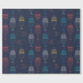 Vis Cartoon Patroon Cadeaupapier (Vlak)