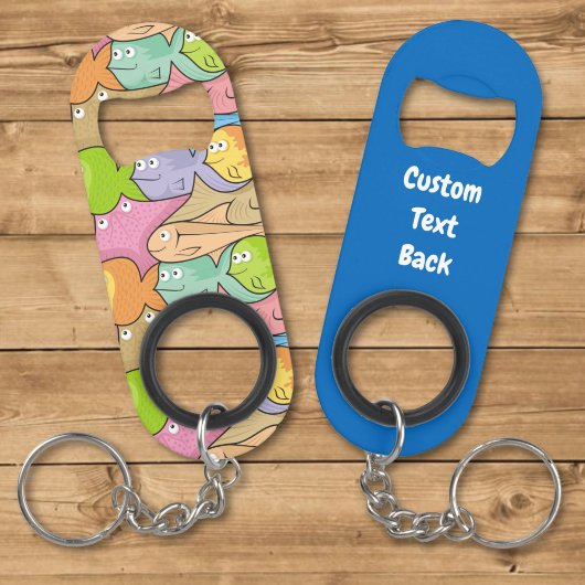 Vis cartoon sleutelhanger flesopener mini flessenopener