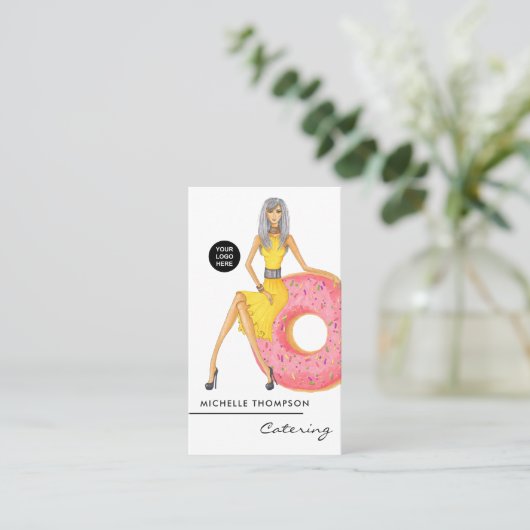 Vis catering zakelijke kaart visitekaartje (Staand voorkant)