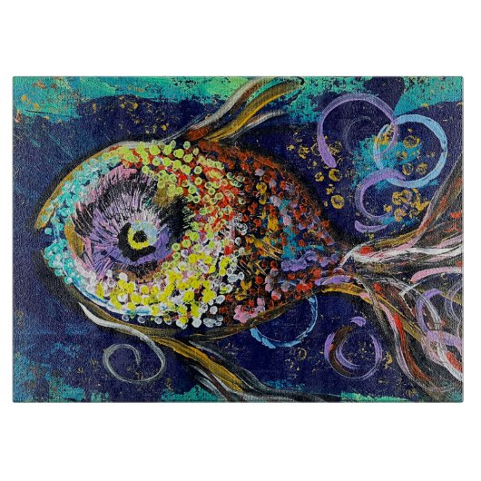 Vis Charcuterie/snijplank Snijplank (Voorkant)