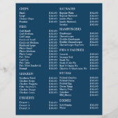 Vis & Chip Shop Restaurant Menu Reclamefolder (Achterkant)