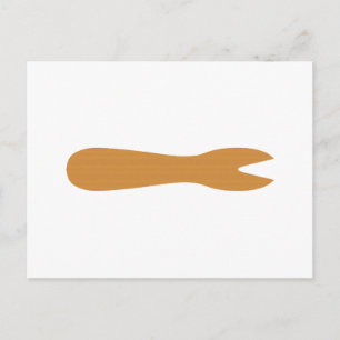 Vis & Chips Shop Wooden Fork Briefkaart