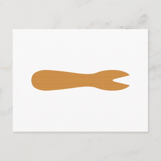 Vis & Chips Shop Wooden Fork Briefkaart (Voorkant)