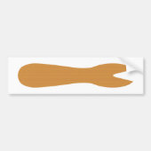 Vis & Chips Shop Wooden Fork Bumpersticker (Voorkant)