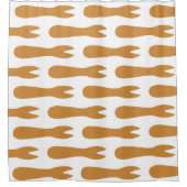 Vis & Chips Shop Wooden Fork Douchegordijn (Voorkant)