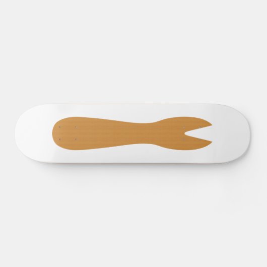 Vis & Chips Shop Wooden Fork Persoonlijk Skateboard (Horizontaal)