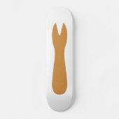 Vis & Chips Shop Wooden Fork Persoonlijk Skateboard (Voorkant)