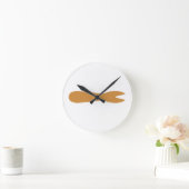 Vis & Chips Shop Wooden Fork Ronde Klok (Huis)