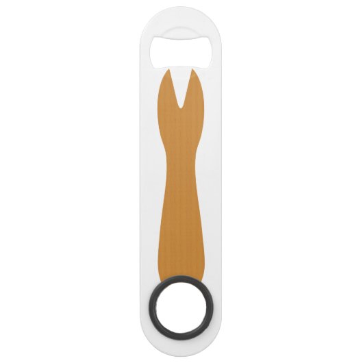 Vis & Chips Shop Wooden Fork Speed Flessenopener (Achterkant)