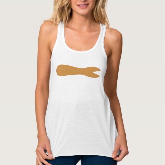 Vis & Chips Shop Wooden Fork Tanktop (Voorkant)