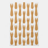 Vis & Chips Shop Wooden Fork Theedoek (Verticaal)