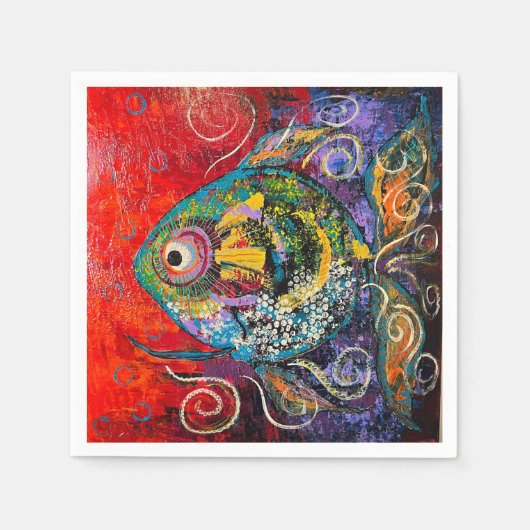 Vis Cocktail servetten (Voorkant)