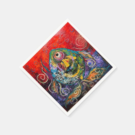 Vis Cocktail servetten (Hoek)