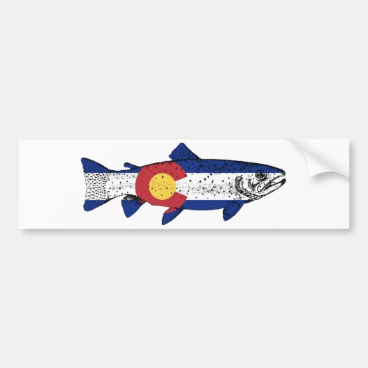 Vis Colorado Bumpersticker (Voorkant)