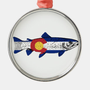 Vis Colorado Metalen Ornament