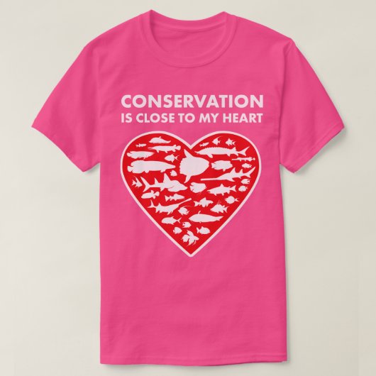 Vis Conservatie Hart T-shirt (Design voorkant)