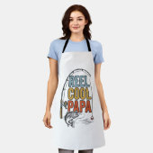 Vis Cool Papa Vis Shirt Ontwerp_1 Schort (Gedragen)