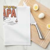 Vis Cool Papa Vis Shirt Ontwerp_1 Theedoek (Quarter Fold)