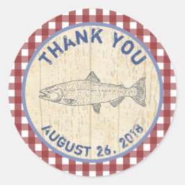 Vis dank u gunst stickers voor Fish Fry, Diner