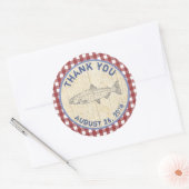 Vis dank u gunst stickers voor Fish Fry, Diner (Envelop)