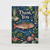 Vis Dankkaart | Forel Dankkaart Kaart (Gele Bloem)