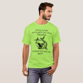 VIS DAT UIT DE TROUWBARE DIEREN BLIJFT T-SHIRT (Voorkant volledig)