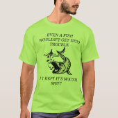 VIS DAT UIT DE TROUWBARE DIEREN BLIJFT T-SHIRT (Voorkant)