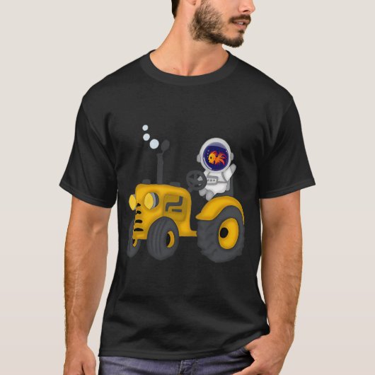 Vis de Boerderij Astronaut T-shirt (Voorkant)