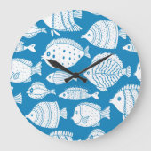  vis: decoratieve illustratieset. grote klok (Voorkant)