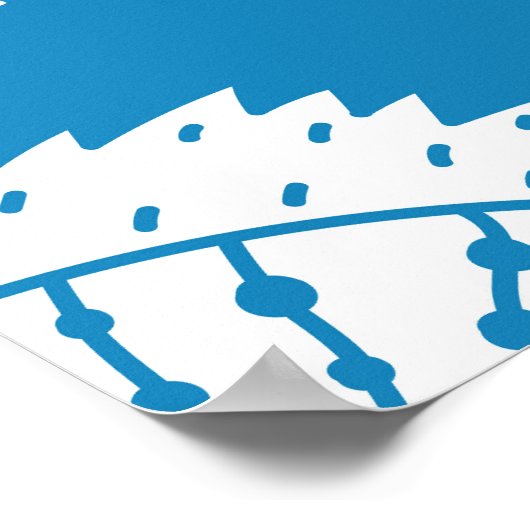 vis: decoratieve illustratieset. poster (Hoek)