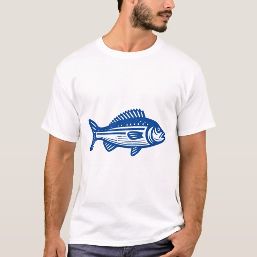 Vis - Deep Blue T-shirt (Voorkant)