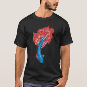 Vis Dieren Aquarium Dier Motief T-shirt