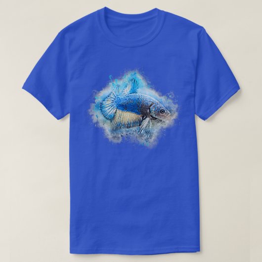 Vis Dragonscale Betta splendens T-shirt (Design voorkant)