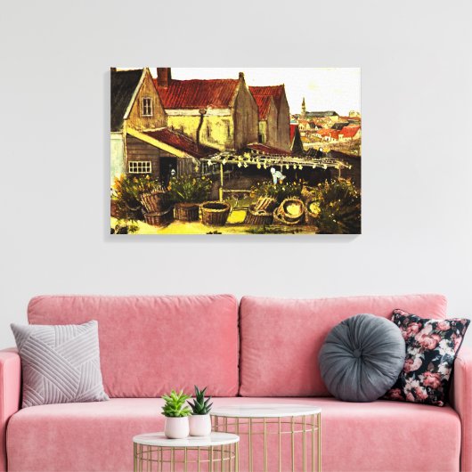 Vis droogblauw door Vincent van Gogh Canvas Afdruk (Insitu (Woonkamer))