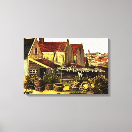 Vis droogblauw door Vincent van Gogh Canvas Afdruk (Voorkant)