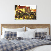 Vis droogblauw door Vincent van Gogh Canvas Afdruk (Insitu (Slaapkamer))