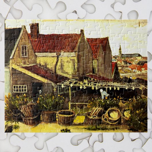Vis droogblauw door Vincent van Gogh Legpuzzel