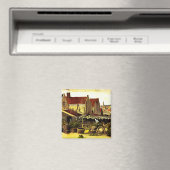 Vis droogblauw door Vincent van Gogh Magneet (Insitu (Vaatwasser))