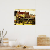 Vis droogblauw door Vincent van Gogh Poster (Keuken)