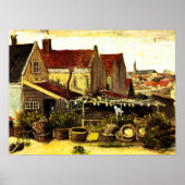 Vis droogblauw door Vincent van Gogh Poster (Voorkant)