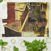 Vis droogblauw door Vincent van Gogh Theedoek (Gevouwen)