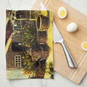 Vis droogblauw door Vincent van Gogh Theedoek (Quarter Fold)