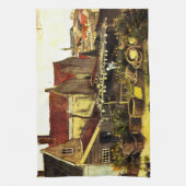 Vis droogblauw door Vincent van Gogh Theedoek (Verticaal)