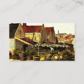 Vis droogblauw door Vincent van Gogh Visitekaartje (Achterkant)