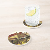 Vis droogblauw door Vincent van Gogh Zandsteen Onderzetter (Zijkant)