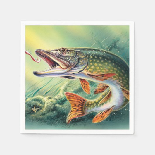  vis, eender welke doelpartij servetten (Voorkant)