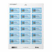 Vis en aas in liefde etiket (Full Sheet)